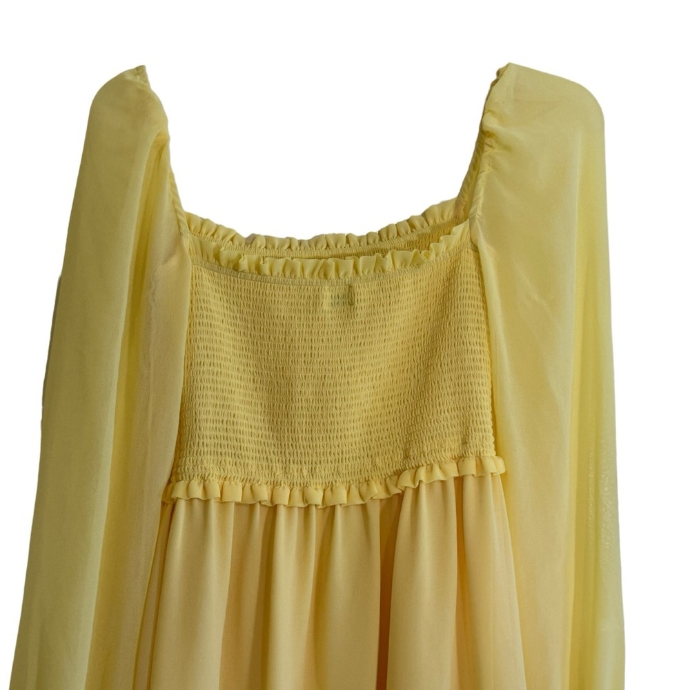 Aritzia/Wilfred Tempest Tiered Chiffon Mini Dress - Picture 3 of 6